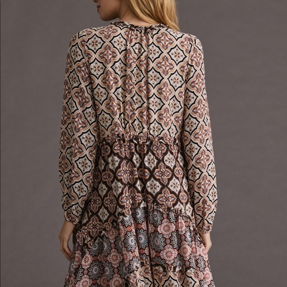Anthropologie Tiered VNeck Motif Dress - Picture 2 of 5